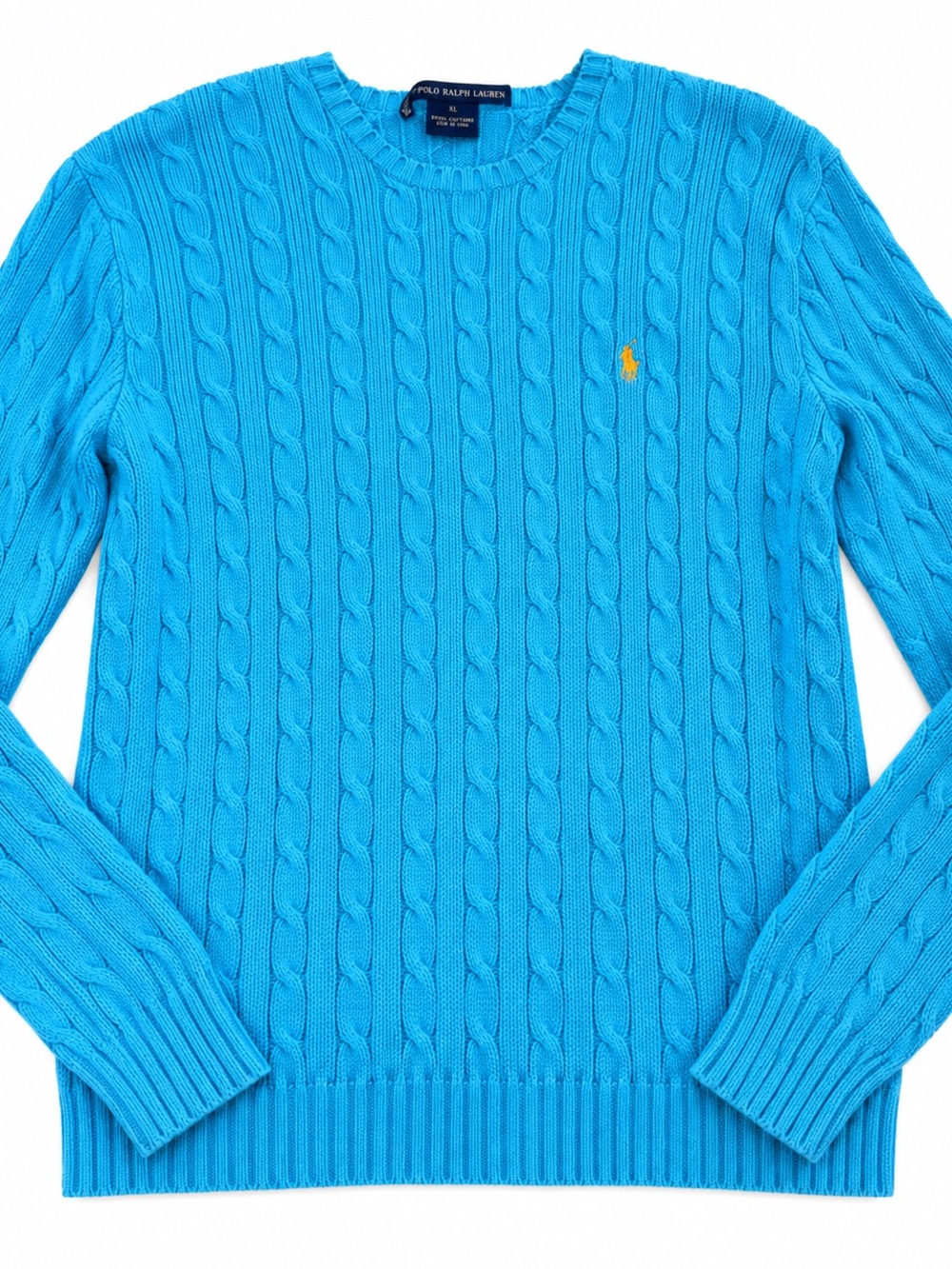 Polo by Ralph Lauren Women’s Cable-Knit Crewneck Sweater - Turquoise
